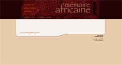 Desktop Screenshot of memoire-africaine.com